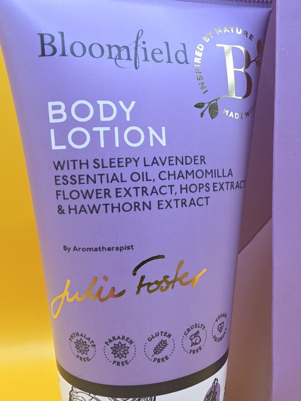 💜 Bloomfield Julie Foster Aromatherapy Sleepy Lavender Body Lotion Scrub - Picture 3 of 5